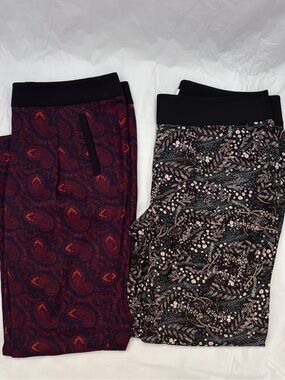 LOFT Women’s, 2 pairs Paisley and Foral Print, Size 6